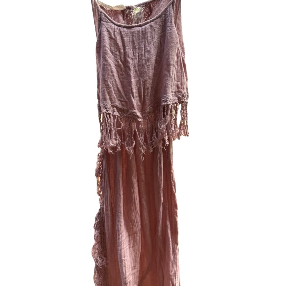 Jen’s Pirate Booty - Fringed Sleeveless Maxi Dress